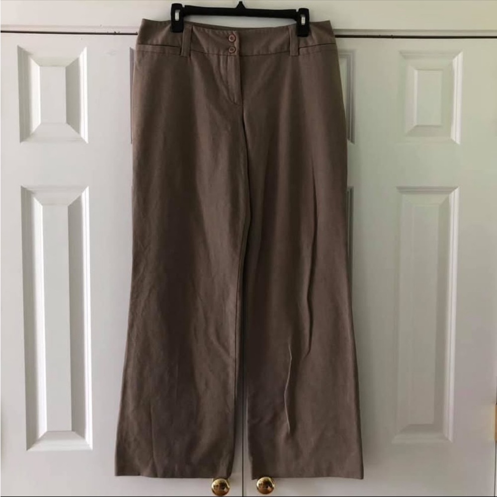 ⭐️ AB Studio Townsend Tan Wide-Leg Pants